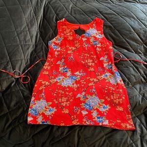 XL By and By Scalloped Red Floral Dress, so beautiful!